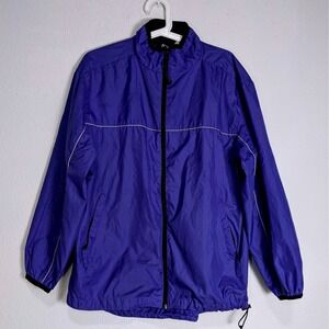 ProSpirit Mens Purple Water Jacket Size M Repellent Mesh Lined Windbreaker